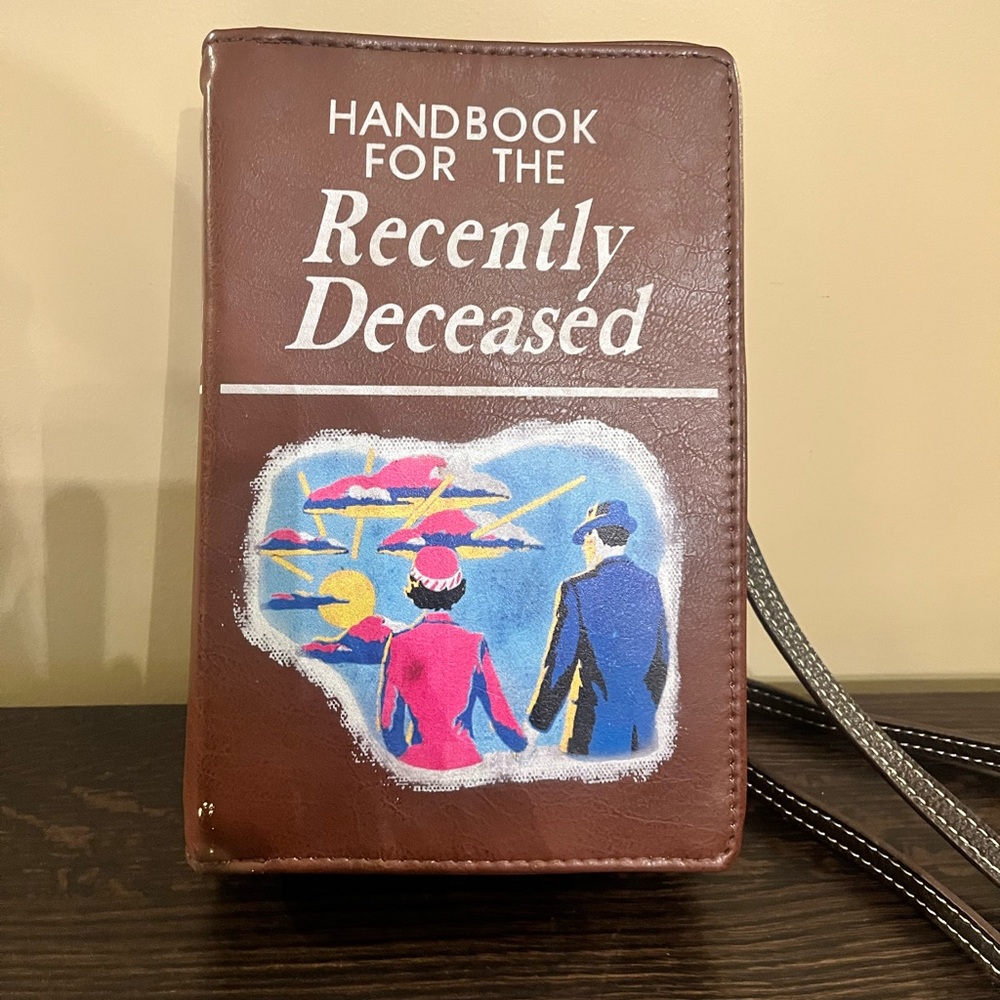 Vintage Beetlejuice Handbook for the Recently Deceased Crossbody Purse Bag